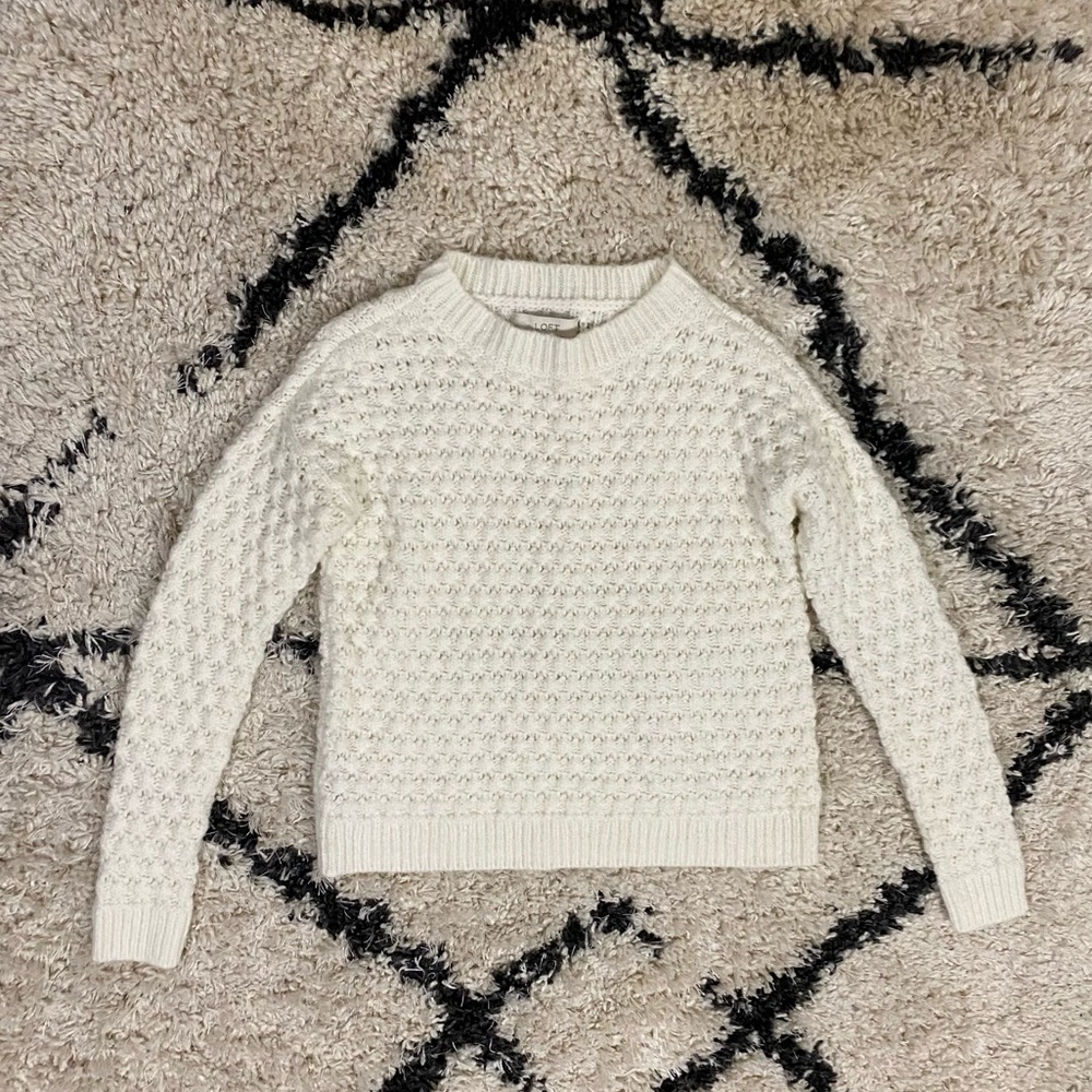Loft Textured Chunky Knit Sweater